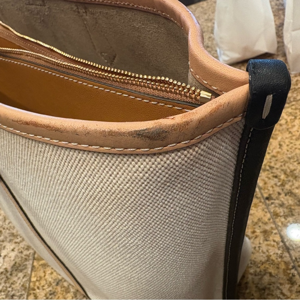 Tory Burch Cream and Brown Women's Tote Bag. Clean! - Picture 11 of 16